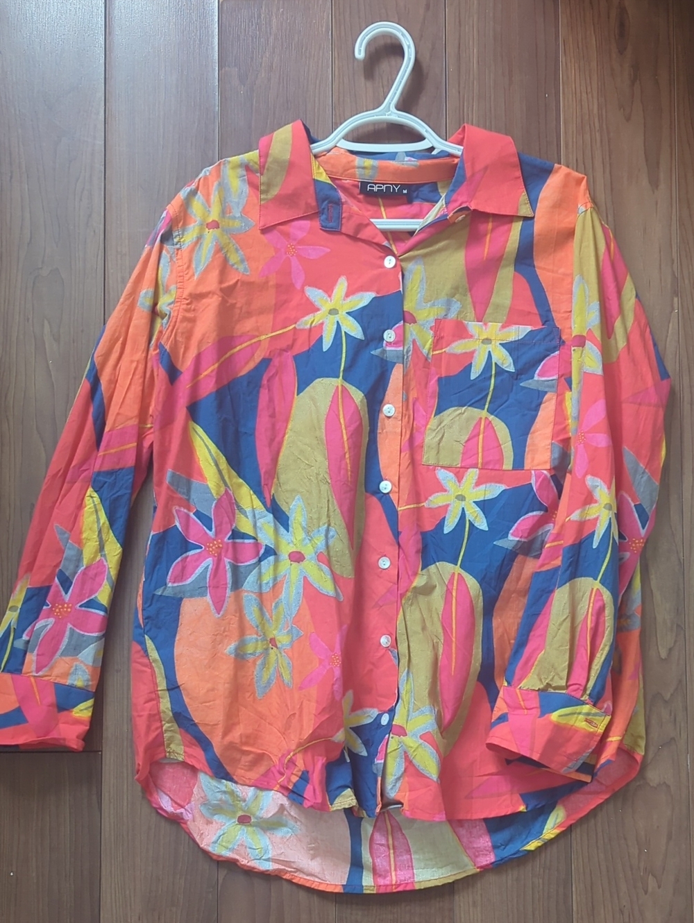 100% Cotton Floral Blouse M